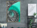 Poster Twisted Stairs - abstraction with architecture in turquoise-gray tones 118501 additionalThumb 5