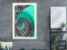 Poster Twisted Stairs - abstraction with architecture in turquoise-gray tones 118501 additionalThumb 13