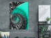 Poster Twisted Stairs - abstraction with architecture in turquoise-gray tones 118501 additionalThumb 14