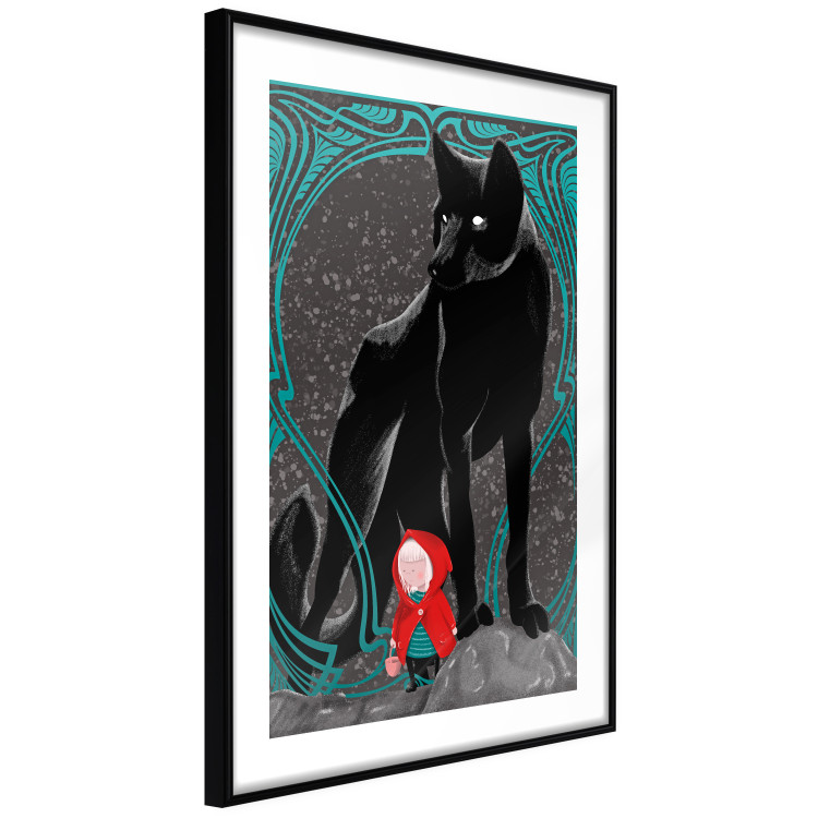 Wall Poster Little Red Riding Hood - fantasy with a girl in a cloak and a wolf in the background 118701 additionalImage 10