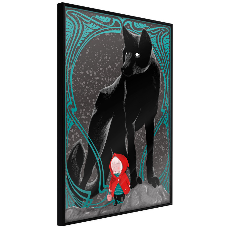 Wall Poster Little Red Riding Hood - fantasy with a girl in a cloak and a wolf in the background 118701 additionalImage 9