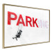 Poster Park-ing - Banksy-style mural with a girl on a swing and text 119201 additionalThumb 12