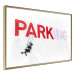 Poster Park-ing - Banksy-style mural with a girl on a swing and text 119201 additionalThumb 6