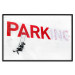 Poster Park-ing - Banksy-style mural with a girl on a swing and text 119201 additionalThumb 18