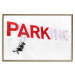 Poster Park-ing - Banksy-style mural with a girl on a swing and text 119201 additionalThumb 16