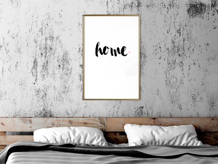 Poster Home and Dot - artistic English text on a white background 122901 additionalImage 7