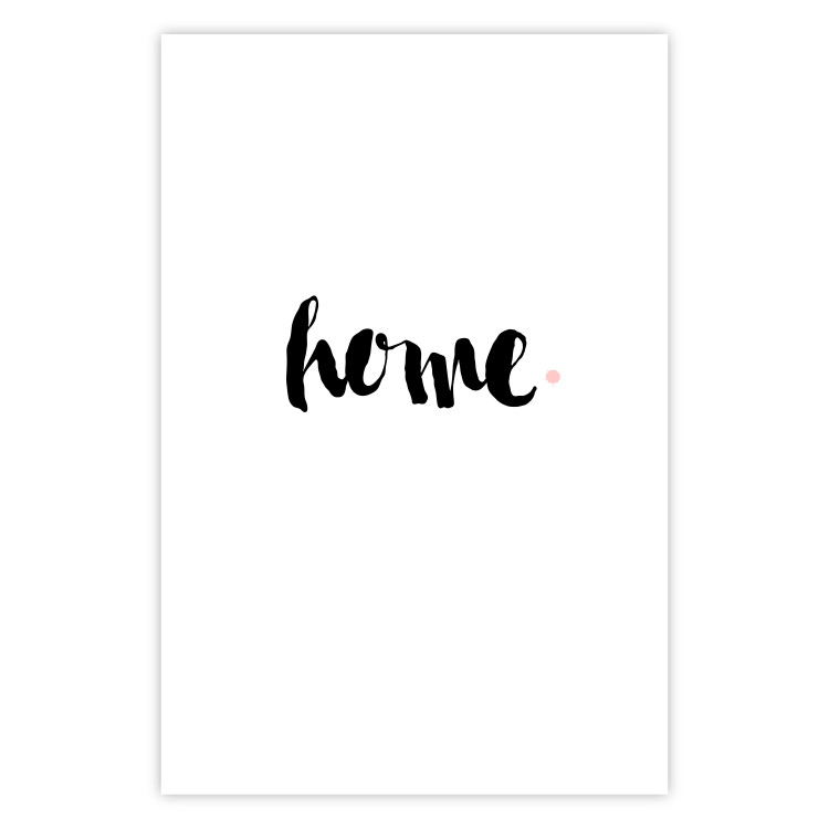 Poster Home and Dot - artistic English text on a white background 122901 additionalImage 25