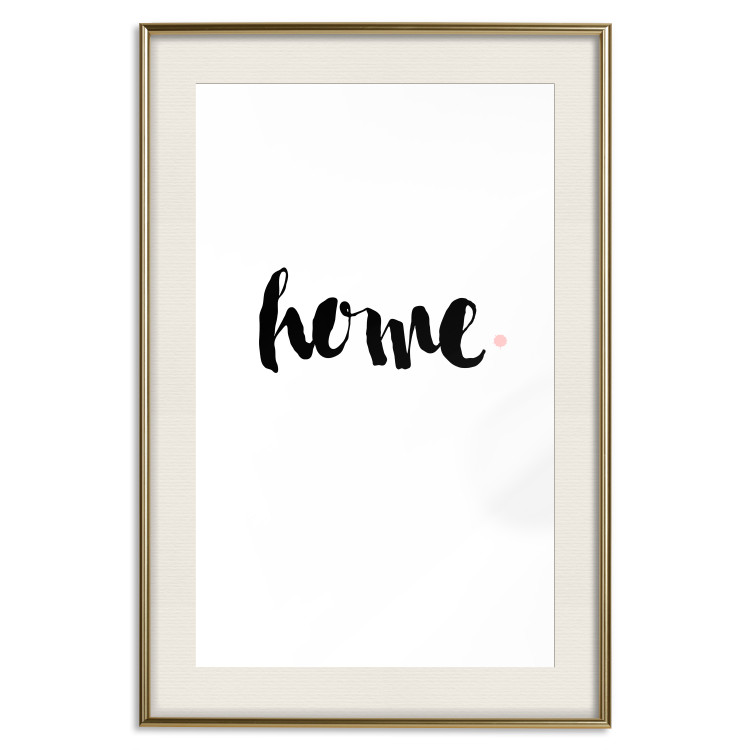 Poster Home and Dot - artistic English text on a white background 122901 additionalImage 19