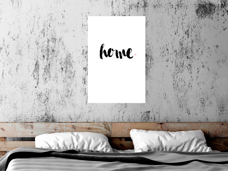 Poster Home and Dot - artistic English text on a white background 122901 additionalImage 23
