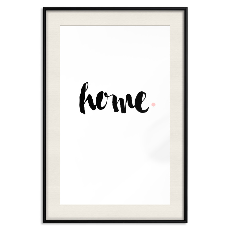 Poster Home and Dot - artistic English text on a white background 122901 additionalImage 18