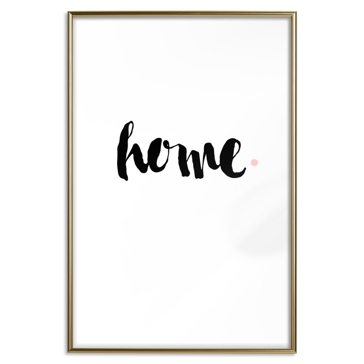 Poster Home and Dot - artistic English text on a white background 122901 additionalImage 20