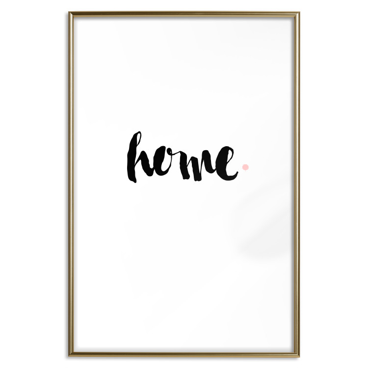 Poster Home and Dot - artistic English text on a white background 122901 additionalImage 16