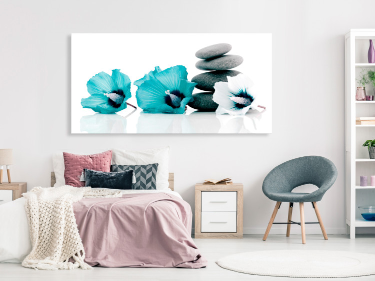 Canvas Print Calm Mallow (1 Part) Turquoise 123401 additionalImage 3