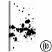 Canvas Print Blots on the wall - black and white minimalist graphics with a pattern 123501 additionalThumb 6