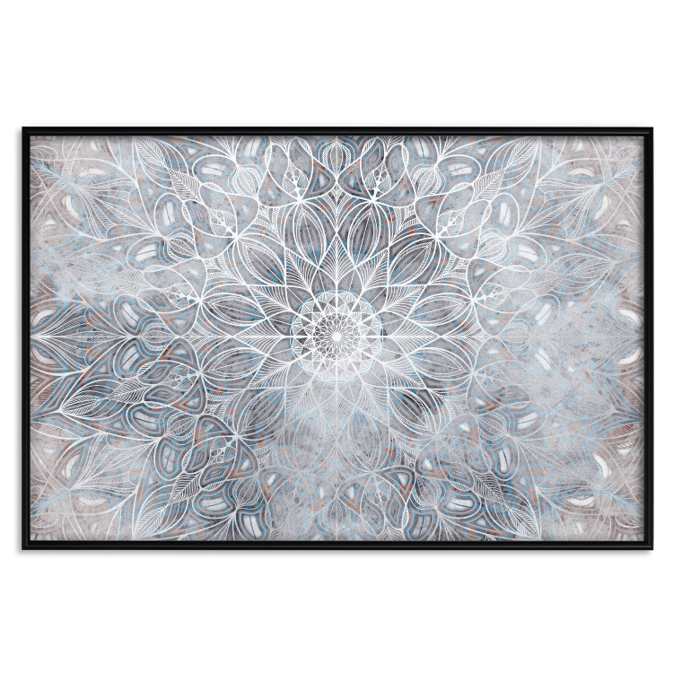 Poster Hazy Mandala - white oriental mandala in zen motif 123701 additionalImage 18