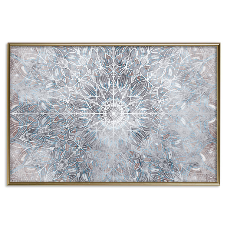 Poster Hazy Mandala - white oriental mandala in zen motif 123701 additionalImage 16