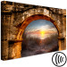 Canvas Art Print Sunset under the arcade - photograph with the sea, dunes and beach 124001 additionalThumb 6