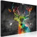 Canvas Art Print Rainbow Deer (1 Part) Wide 126901 additionalThumb 2