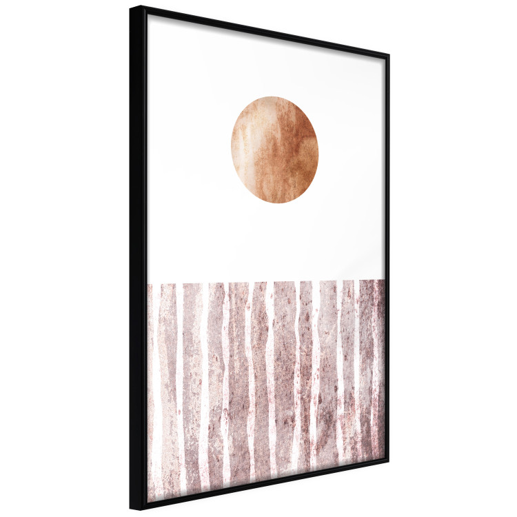 Wall Poster Harmony and Rhythm - circle on a white background above abstract brown texture 127401 additionalImage 11