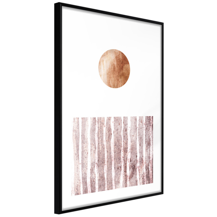 Wall Poster Harmony and Rhythm - circle on a white background above abstract brown texture 127401 additionalImage 8