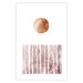 Wall Poster Harmony and Rhythm - circle on a white background above abstract brown texture 127401 additionalThumb 25