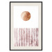 Wall Poster Harmony and Rhythm - circle on a white background above abstract brown texture 127401 additionalThumb 19