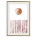 Wall Poster Harmony and Rhythm - circle on a white background above abstract brown texture 127401 additionalThumb 20