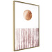Wall Poster Harmony and Rhythm - circle on a white background above abstract brown texture 127401 additionalThumb 14