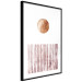 Wall Poster Harmony and Rhythm - circle on a white background above abstract brown texture 127401 additionalThumb 8