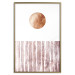 Wall Poster Harmony and Rhythm - circle on a white background above abstract brown texture 127401 additionalThumb 21
