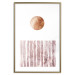 Wall Poster Harmony and Rhythm - circle on a white background above abstract brown texture 127401 additionalThumb 14