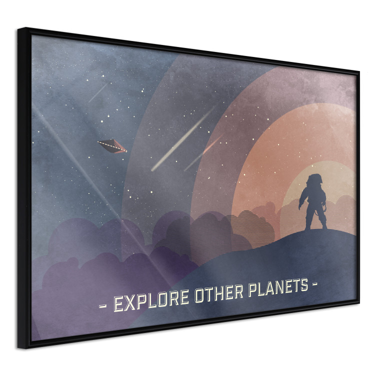 Poster Explore Other Planets - colorful space abstraction with text 129101 additionalImage 13
