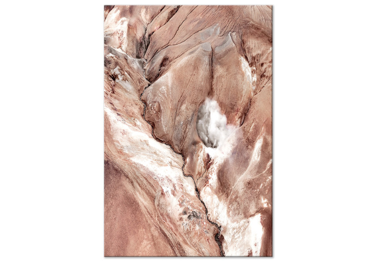 Canvas Print Meanders (1-part) vertical - abstract river landscape among rocks 129501