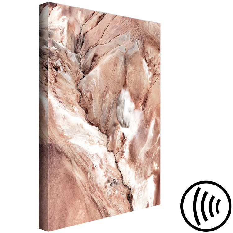 Canvas Print Meanders (1-part) vertical - abstract river landscape among rocks 129501 additionalImage 6