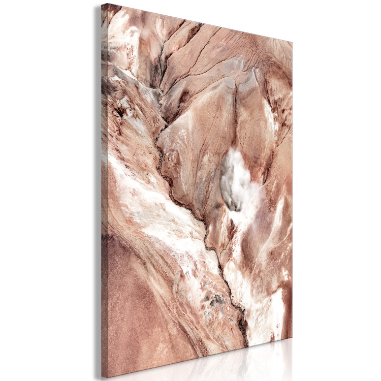 Canvas Print Meanders (1-part) vertical - abstract river landscape among rocks 129501 additionalImage 2