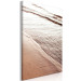 Canvas September Rhythm (1-piece) Vertical - sepia beach landscape 129701 additionalThumb 2