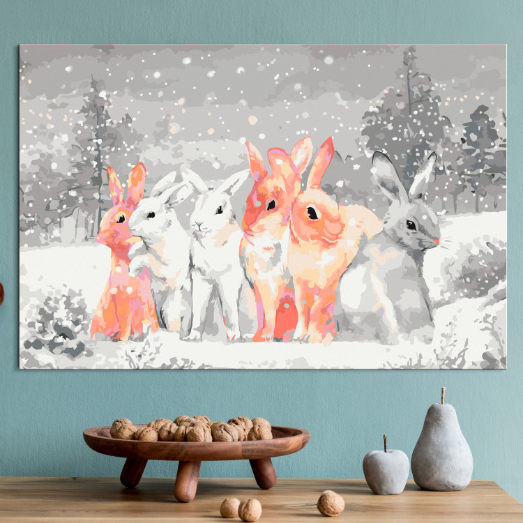 Paint by number Winter Bunnies 130701 additionalImage 2