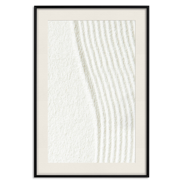 Poster Harmony in Nature - composition of white sand arranged in smooth waves 131801 additionalImage 24