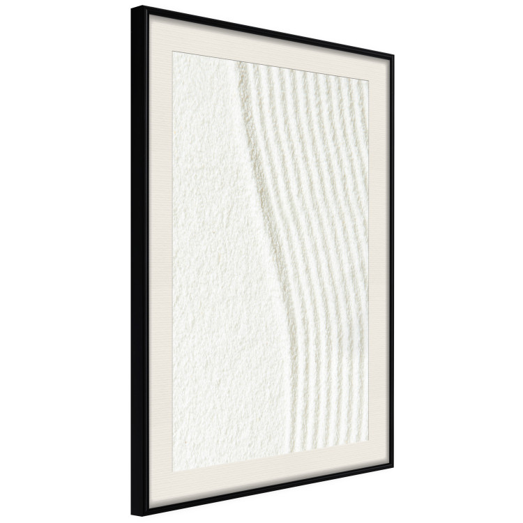 Poster Harmony in Nature - composition of white sand arranged in smooth waves 131801 additionalImage 2