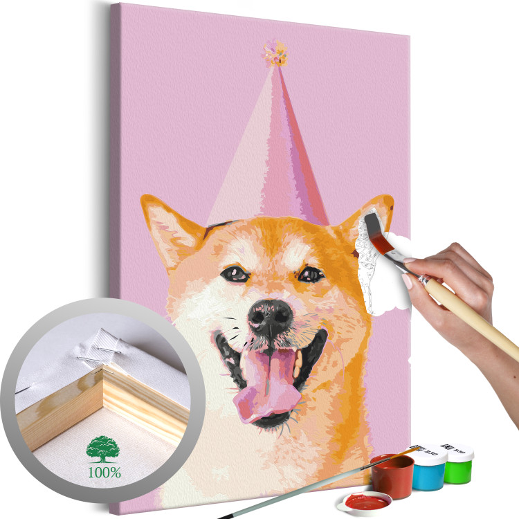 Paint by number Funny Shiba 132301