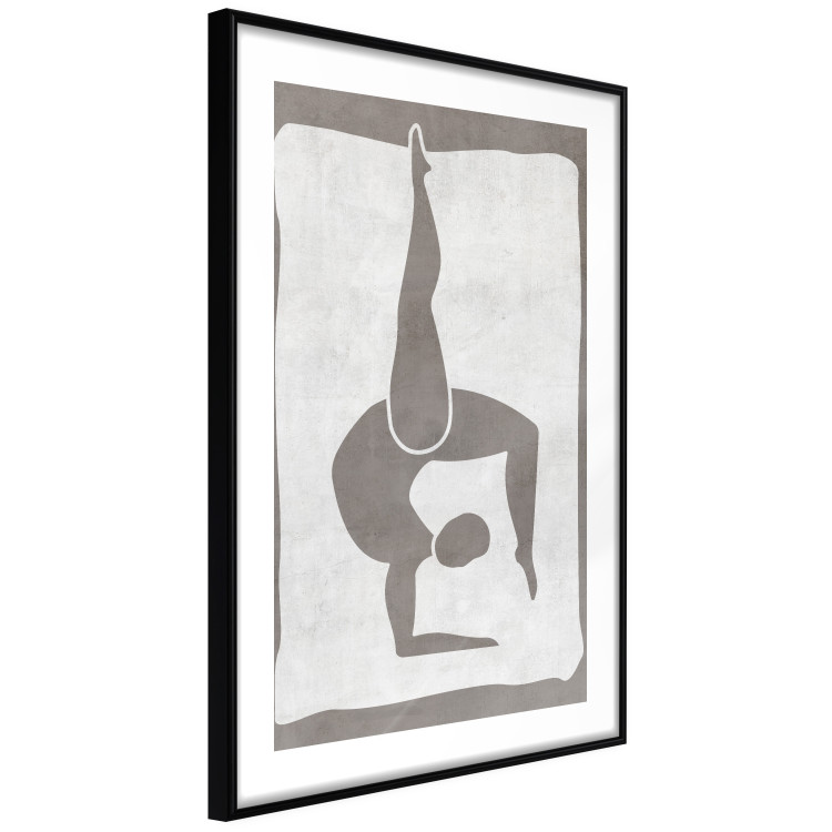 Poster Gymnast - contorted silhouette of a woman in an abstract motif 134201 additionalImage 8