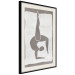 Poster Gymnast - contorted silhouette of a woman in an abstract motif 134201 additionalThumb 2