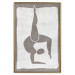 Poster Gymnast - contorted silhouette of a woman in an abstract motif 134201 additionalThumb 25