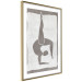 Poster Gymnast - contorted silhouette of a woman in an abstract motif 134201 additionalThumb 9