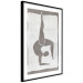 Poster Gymnast - contorted silhouette of a woman in an abstract motif 134201 additionalThumb 6