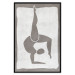 Poster Gymnast - contorted silhouette of a woman in an abstract motif 134201 additionalThumb 26