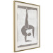 Poster Gymnast - contorted silhouette of a woman in an abstract motif 134201 additionalThumb 3