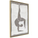 Poster Gymnast - contorted silhouette of a woman in an abstract motif 134201 additionalThumb 12