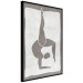 Poster Gymnast - contorted silhouette of a woman in an abstract motif 134201 additionalThumb 13