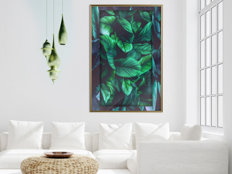 Wall Poster Dangerous Jungle - green composition of leaves in a tropical motif 134501 additionalImage 7